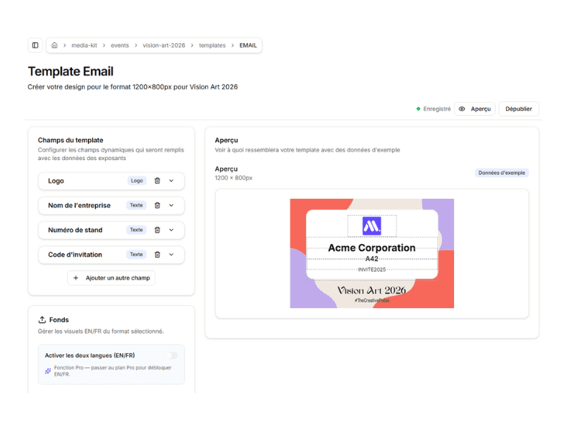 Template builder demo