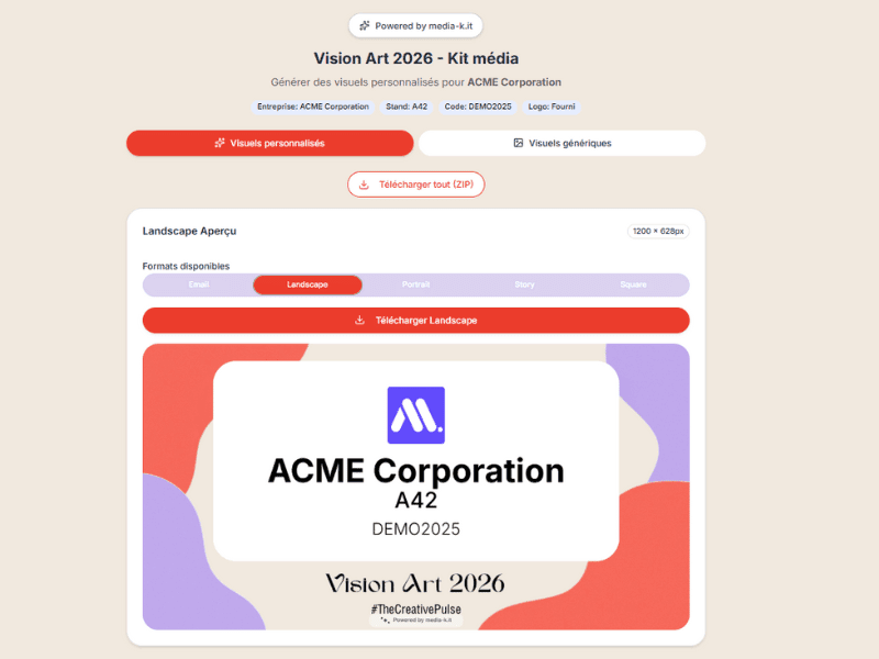 Instant generation demo
